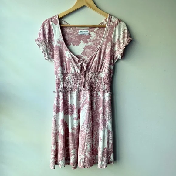knee length dresses for ladies Gaina Mini Dress in 20's Cherub White Blue